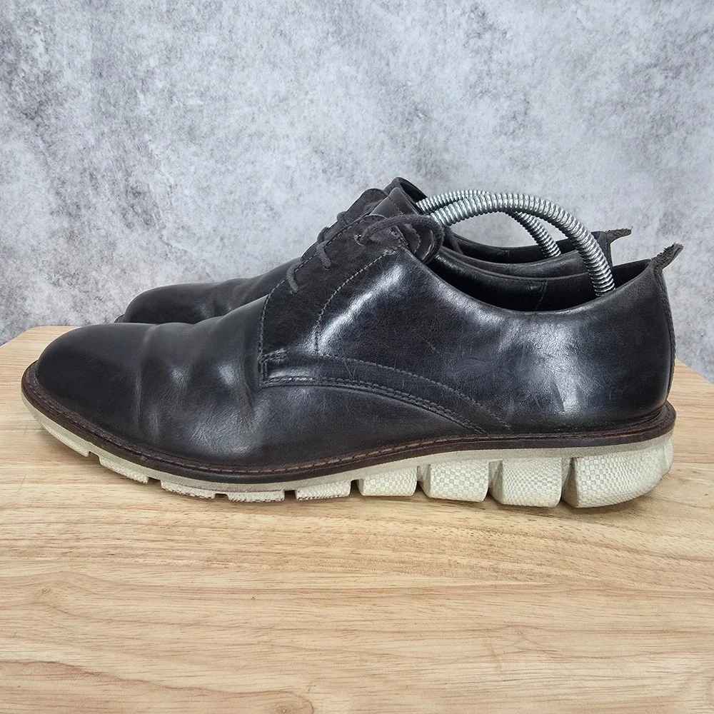 Ecco Jeremy Derby Shoes Mens 43 US 9 - 9.5 Black Hybrid Oxford  Casual Sneaker